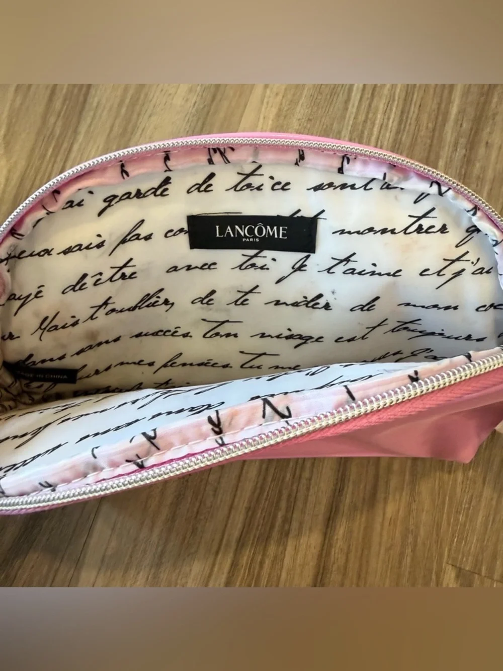 Lancôme Pink Cosmetic Pouch